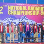 काठमाडौंमा राष्ट्रिय ब्याडमिन्टन सुरु